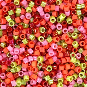 Mix81 Exclusive 11/0 Miyuki Delica Seed Bead MIX 81vintage Roses Vintage  Roses Mix 81 Delica 11/0 Beads 5 Grams 