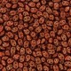 SuperDuo Beads 2.5x5mm Gold Shine - Red