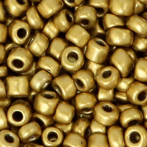 Seed beads 6/0 (4mm) Gold metallic