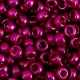 Rocalla cristal 6/0 (4mm) - Rosa azalea metálico brillante